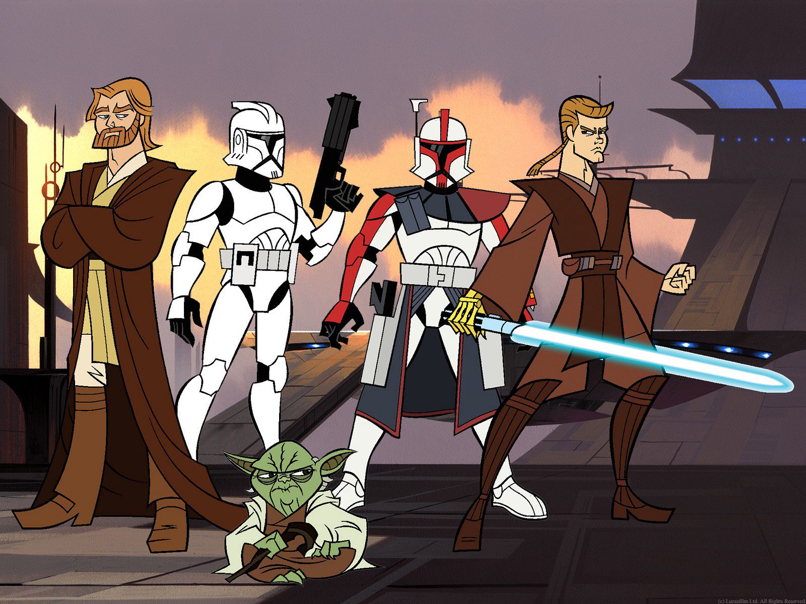 Tartakovsky’s Clone Wars episode artwork